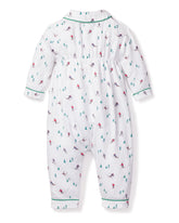 Baby's Flannel Cambridge Romper in Après Ski Infant Romper Petite Plume 