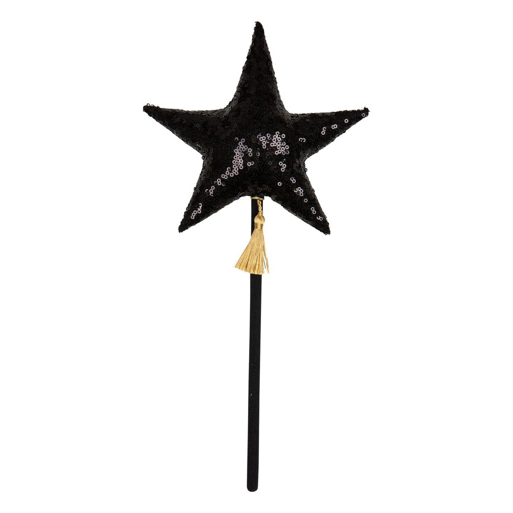 “Black Sequins” Magic Wand Wand moimili.us 