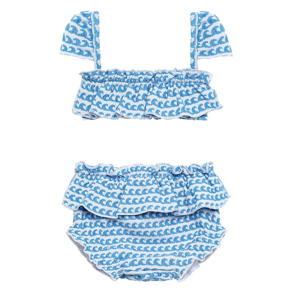 Wave Repeat Mini Cabana Bikini Set Mini Swimwear Montce 