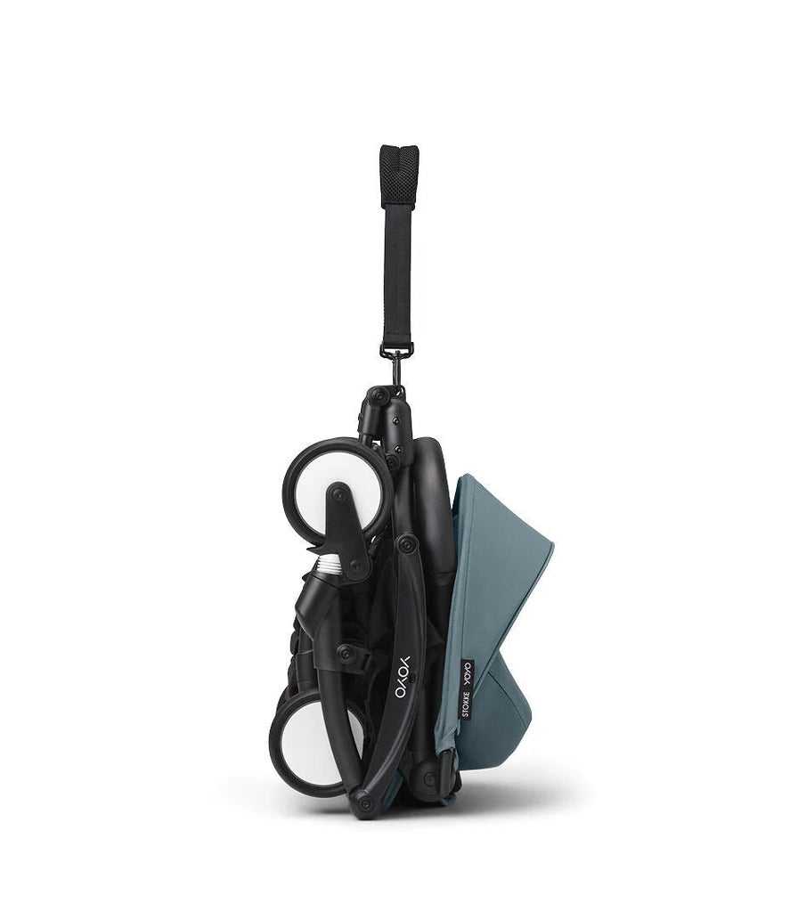 Stokke YOYO³ bundle 6+ months | Aqua on Black Stroller Stokke 