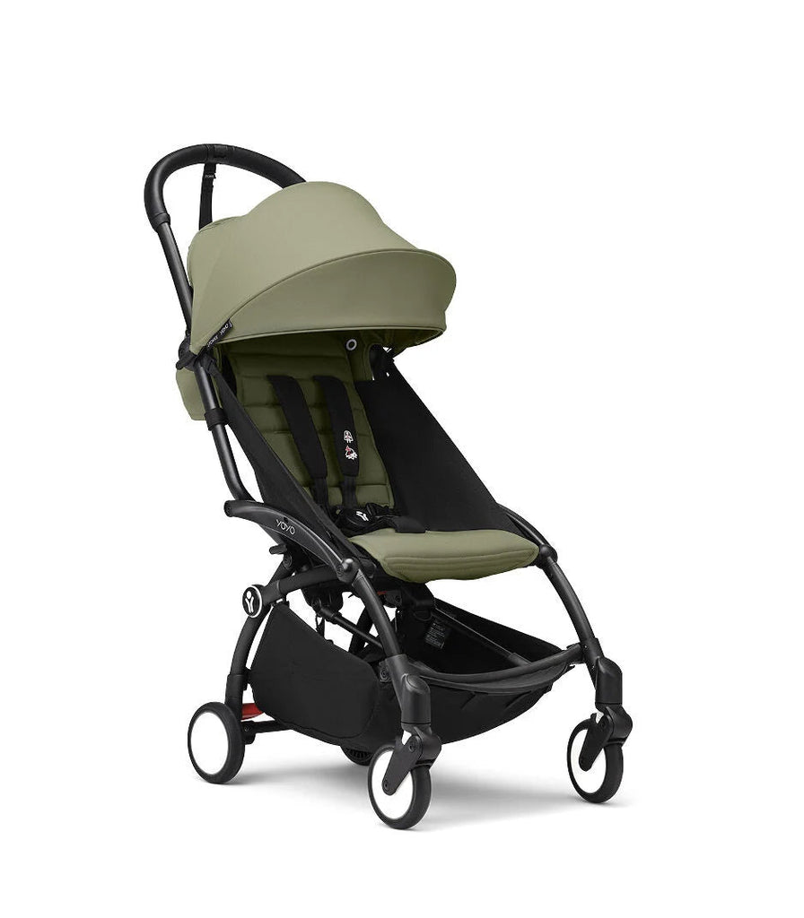 Stokke YOYO³ bundle 6+ months | Olive on Black Stroller Stokke Olive on Black 41.7 x 33.8 x 17.3 in 