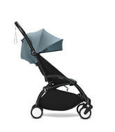 Stokke YOYO³ bundle 6+ months | Aqua on Black Stroller Stokke 