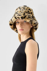 Yeoman Bucket Hat | Light Leopard Hats Unreal Fur Light Leopard M/L 