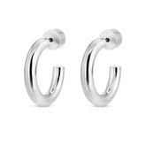 Zo Huggie Hoops Earrings eklexic Silver 