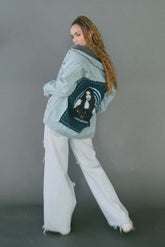 Alanis Morrissette Hand Stitched Denim Jacket People of Leisure 