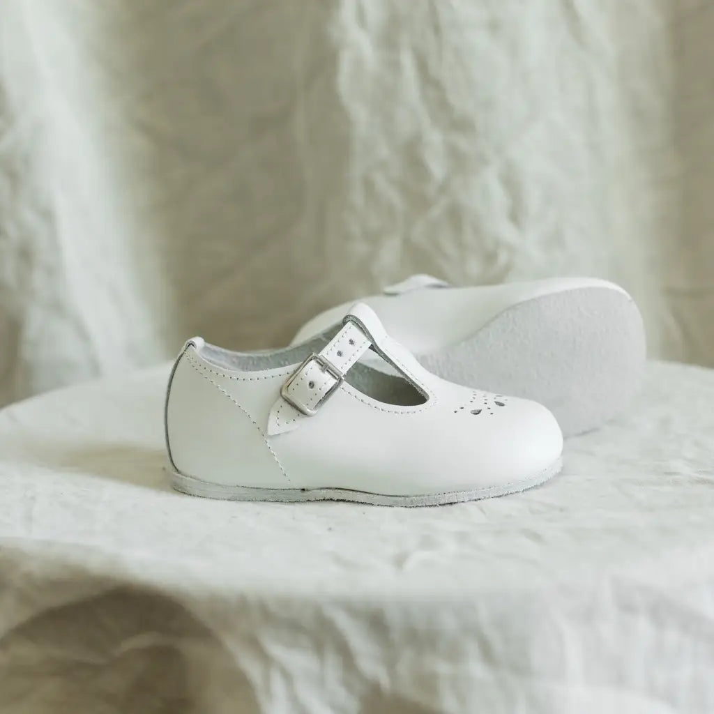 Alison T-Strap | White Shoes Zimmerman Shoes 