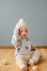 Organic Snail Knit Sweater | Pearl Blue Sweater Dear Hayden 