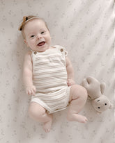 Organic Cotton Stripe Knit Bubble Romper Jumpsuits & Rompers Dear Hayden 