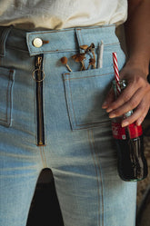 Bardot High Waisted Bells | Topanga Jeans Stoned Immaculate 