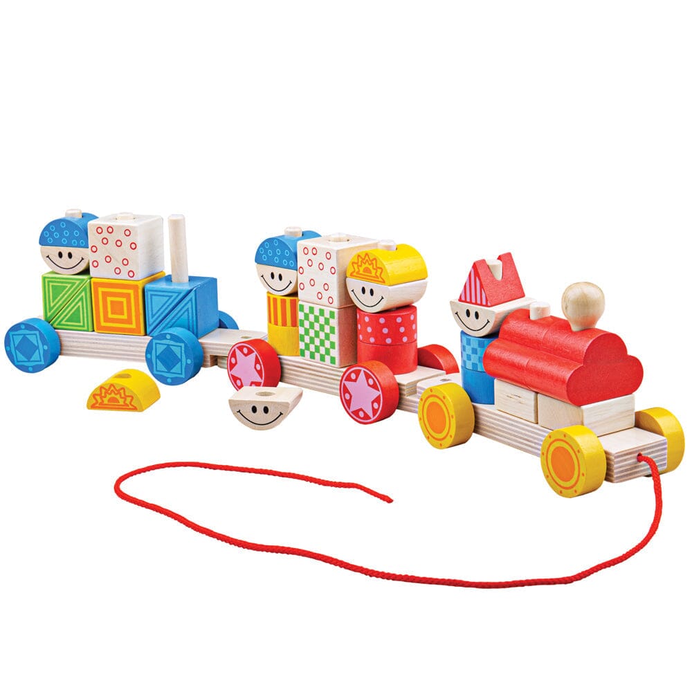 Build Up Train Push & Pull Bigjigs Toys US 