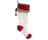 Cable-Knit Bow Stocking Stockings Melange Collection 