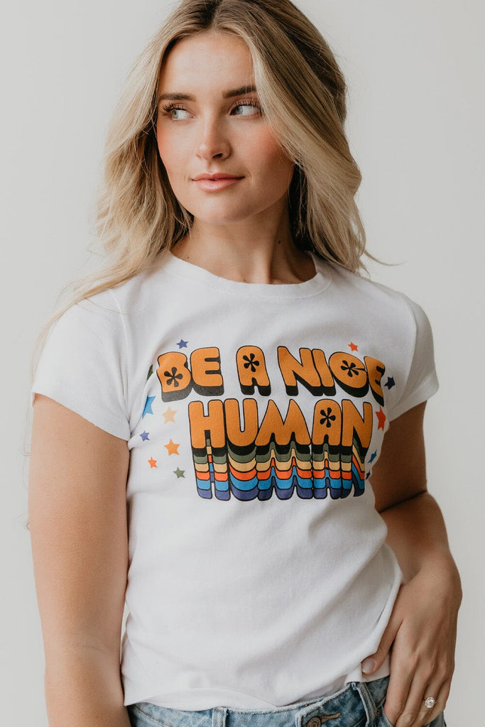 Be A Nice Human Tee Tees People of Leisure 