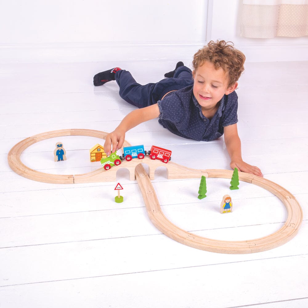 Figure of Eight Train Set Bigjigs Toys US 