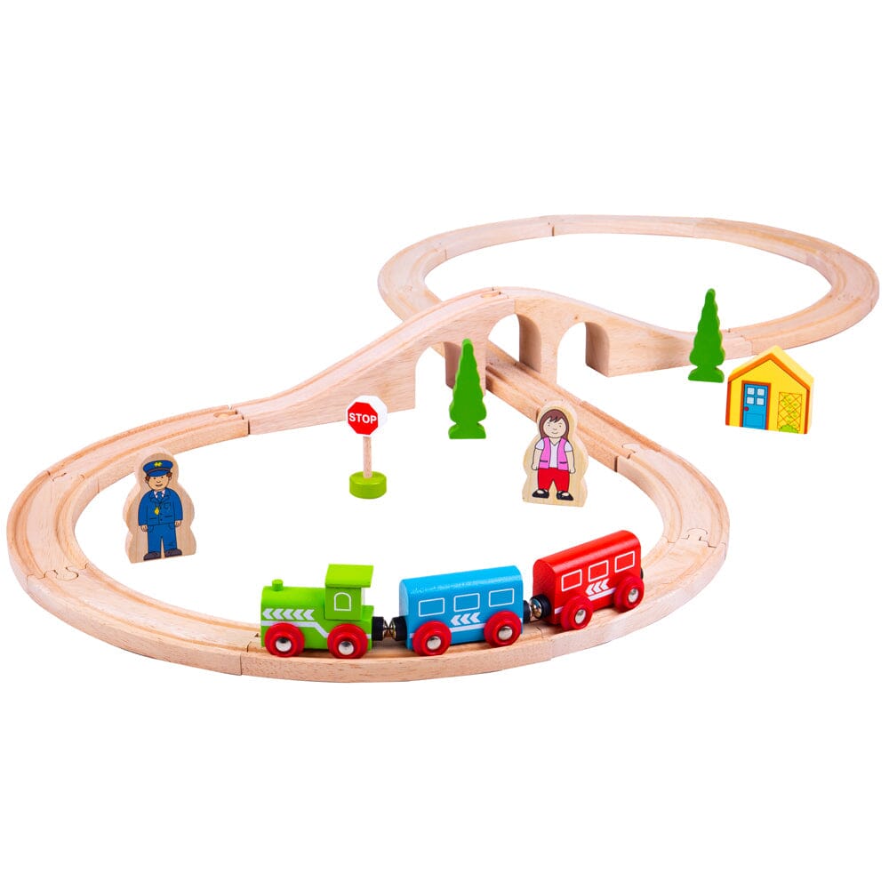 Figure of Eight Train Set Bigjigs Toys US 