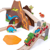 Dinosaur Railway Set Bigjigs Toys US 