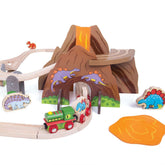 Dinosaur Railway Set Bigjigs Toys US 