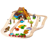 Dinosaur Railway Set Bigjigs Toys US 