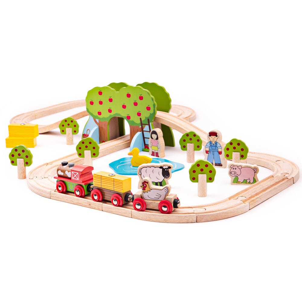 Farm Train Set Bigjigs Toys US 