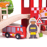 Fire Station Train Set Bigjigs Toys US 