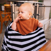 B&W Signature Stripe Cover by Milk Snob Multi-Purpose Covers Milk Snob 