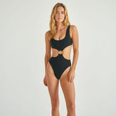 Black Rib Ky One-Piece One-Piece Montce 