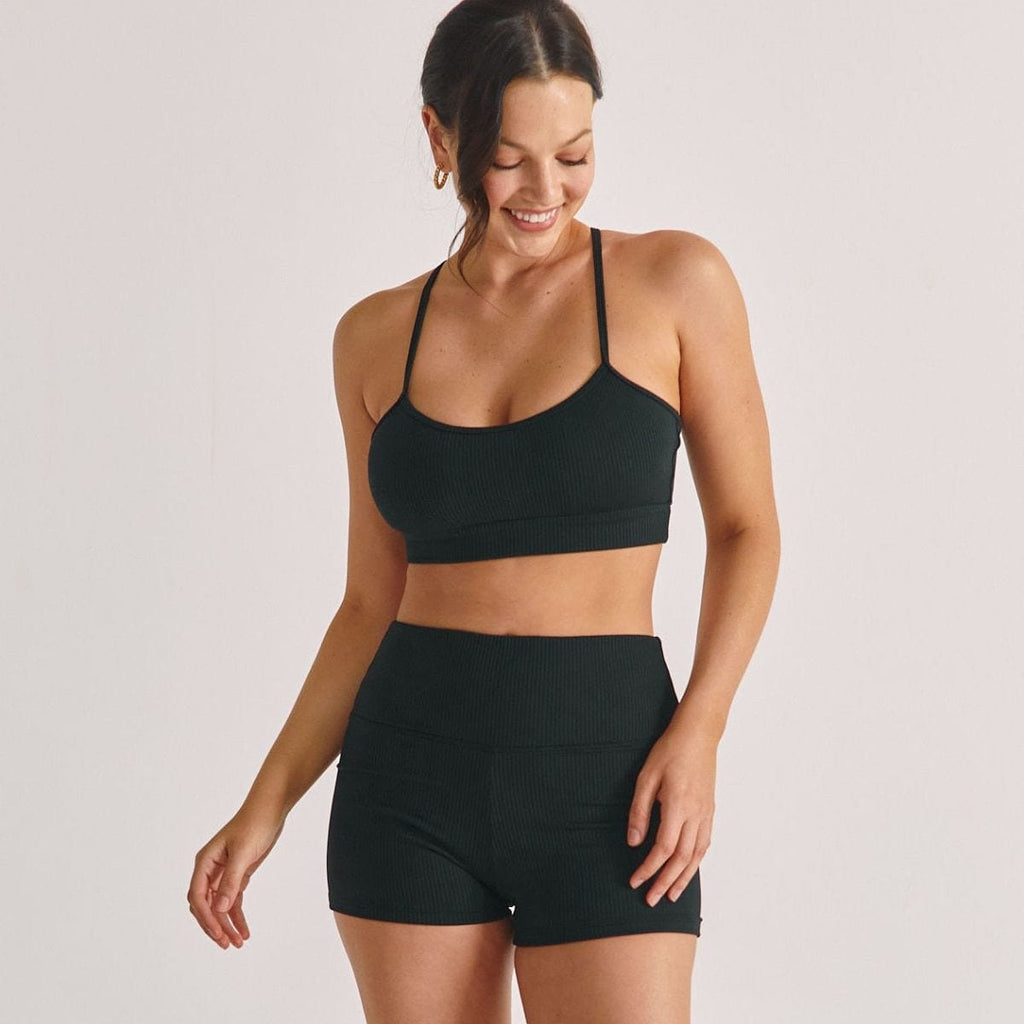 Black Rib Micro Bike Short Active Short Montce 