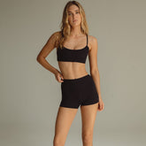 Black Rib Simple Sport Top Active Top Montce 