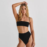 Black Rib Summer Bikini Top Bikini Top Montce 