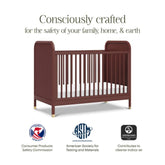 Brimsley Tambour 3-in-1 Convertible Crib | Crimson