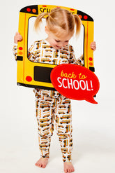 Long Sleeve Pajama Set - School Buses by Clover Baby & Kids Clover Baby & Kids 