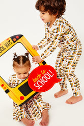 Long Sleeve Pajama Set - School Buses by Clover Baby & Kids Clover Baby & Kids 