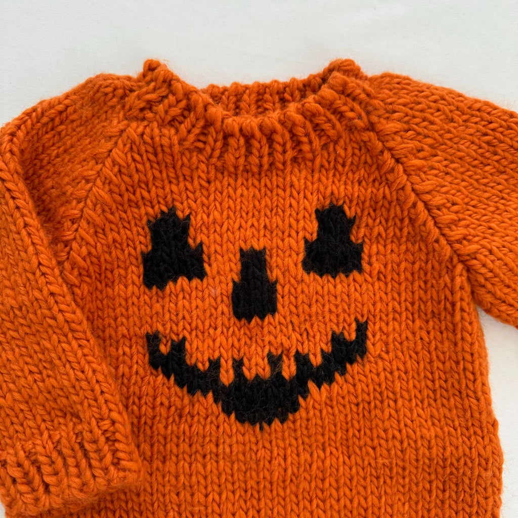 Jack-O-Lantern Sweater Halloween Pumpkin | Orange Sweaters The Blueberry Hill 