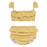 Canary Stripe Mini Cabana Bikini Set MM Swimwear Montce 