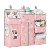 3-in-1 Crib Organizer Baby & Toddler SUNVENO Pink 