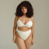 Cream Rib Dainty Bikini Top Bikini Top Montce 