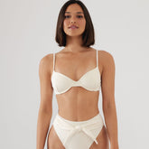 Cream Rib Dainty Bikini Top Bikini Top Montce 