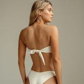 Cream Rib Tori Bandeau Bikini Top Bikini Top Montce 