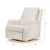 Crewe Recliner and Swivel Glider | Ivory Boucle