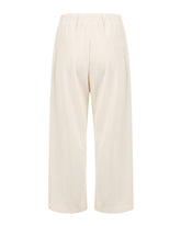 Delilah Bouclé White Pants Jurate Los Angeles 