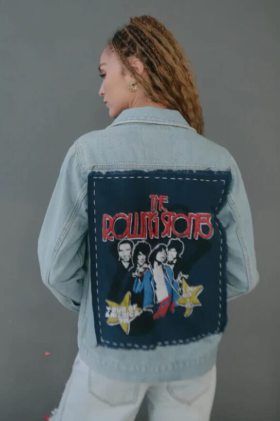 Rolling Stones Hand Stitched Denim Jacket People of Leisure 