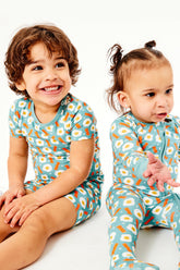 Shorts Pajama Set - Bacon and Eggs by Clover Baby & Kids Clover Baby & Kids 