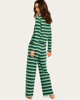 Ellie Pajama Set In Lucky Stripe Pajama Sets Cozyland 