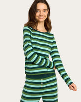 Ellie Pajama Set In Lucky Stripe Pajama Sets Cozyland 