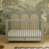 Eloise 4-in-1 Convertible Crib | French Sage and Performance Sand Eco-Weave