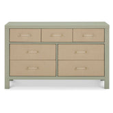 Eloise 7-Drawer Assembled Dresser | French Sage and Performance Sand Eco-Weave