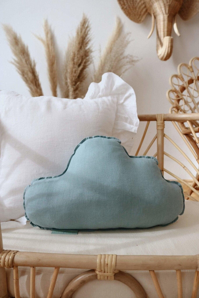 Linen “Eye of the Sea” Cloud Pillow Cushion moimili.us 