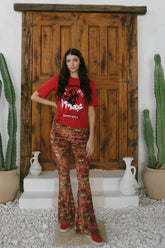 Disco Funk Bell Pant Bottoms People of Leisure Brown XS 