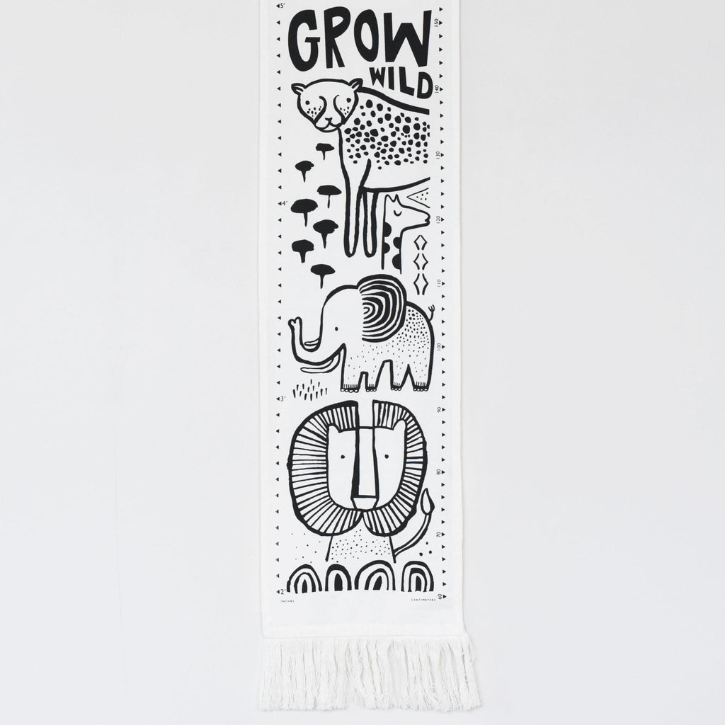 Canvas Growth Chart - Safari Decor Wee Gallery 