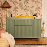 Pogo Tambour Assembled Dresser | Olive Dressers Babyletto 