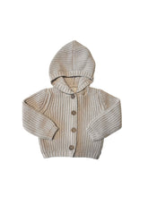 Pima Cotton Knit Waffle Hoody | Oatmeal Sweatshirts Dear Hayden 